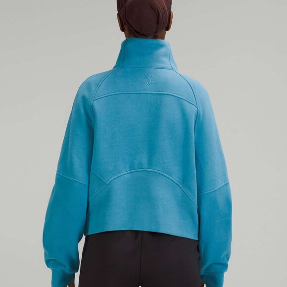 Lululemon Scuba Oversized Funnel Neck Half Zip *Rare Colour* Oceanic - Picture 2 of 6